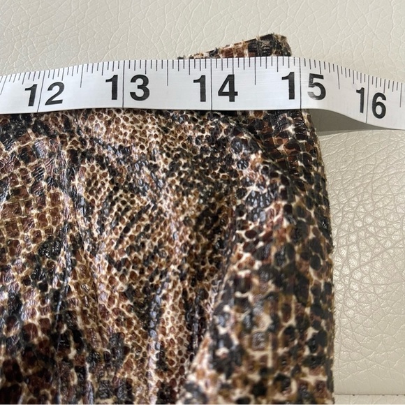 Reba faux suede snake print crinkle maxi skirt NWT  Argentina size 6 - Picture 12 of 13
